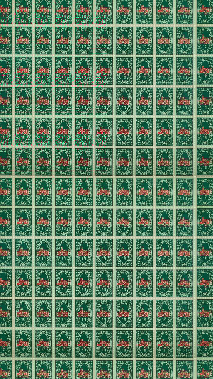 Andy Warhol   S&H Green Stamps   portrait   reframed