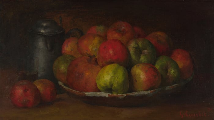 Still Life with Apples and a Pomegranate