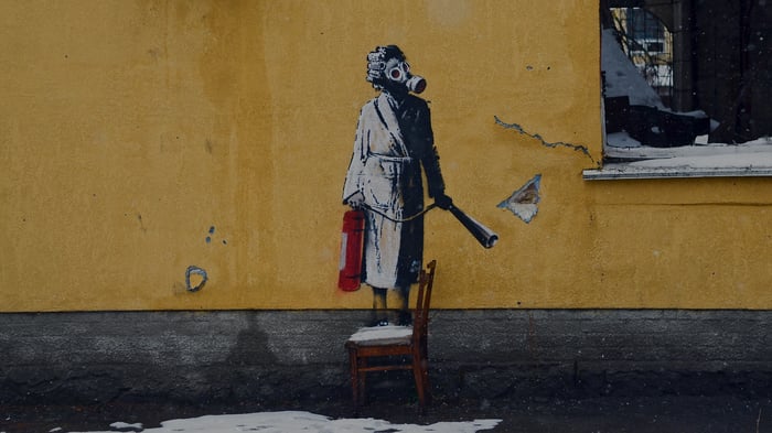 Mural in Hostomel, Kyiv Region