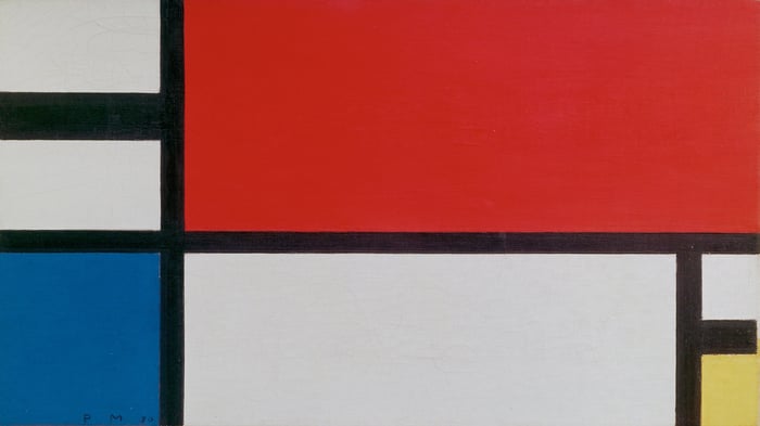 Composition with Red, Blue and Yellow