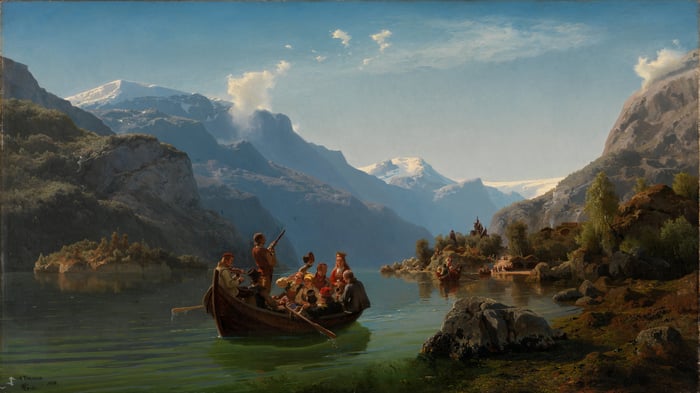 Bridal Procession on the Hardangerfjord
