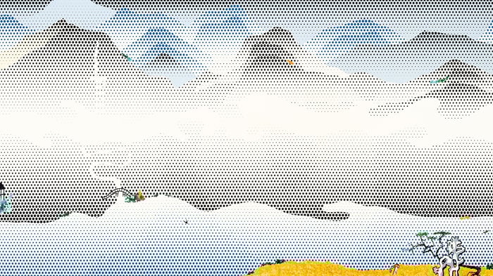 Lanscape with scholars rock