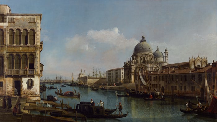 View of the Grand Canal Santa Maria della Salute
