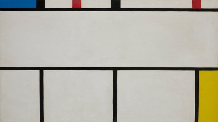 Composition with Red, Yellow, and Blue