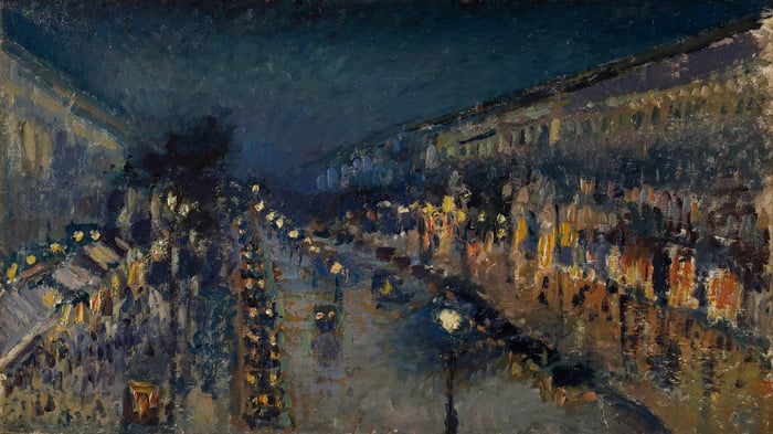 Boulevard Montmartre at Night