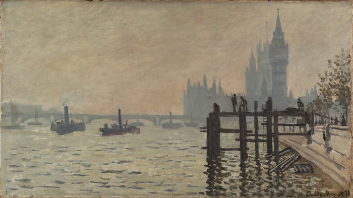 The Thames below Westminster