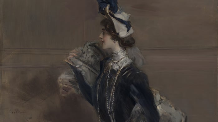 Portrait of Mme Lina Cavalieri (section)