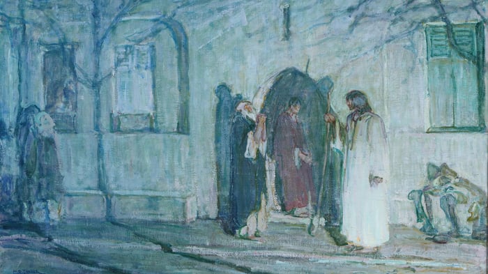 Christ and the Disciples Before the Last Supper (Section)