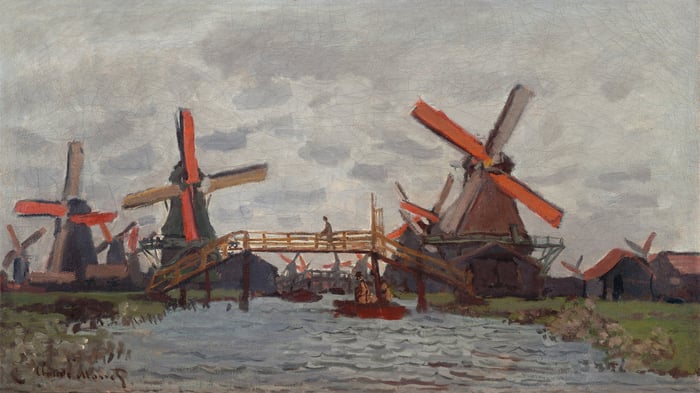 Mills at Westzijderveld near Zaandam