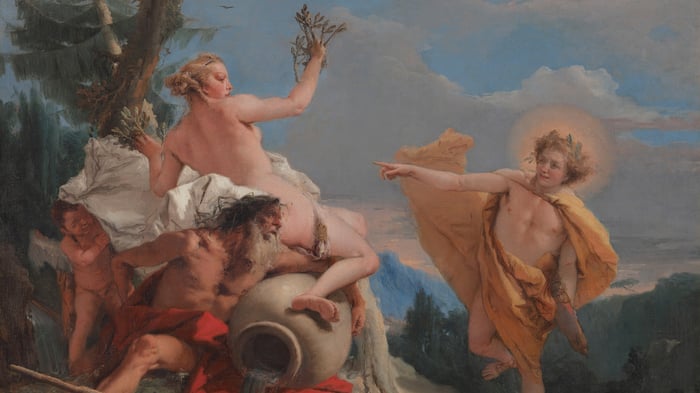 Apollo Pursuing Daphne (section)