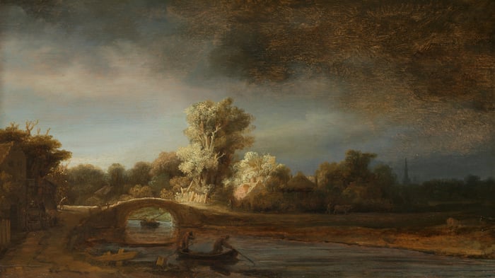 Landscape with a Stone Bridge