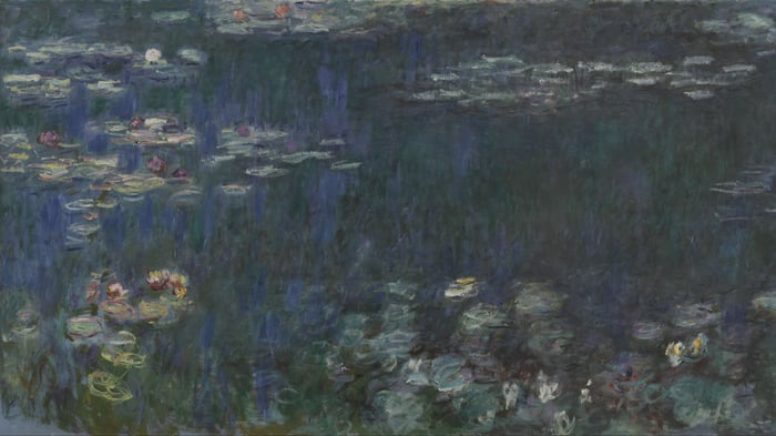 The Water Lilies, Green Reflections, left