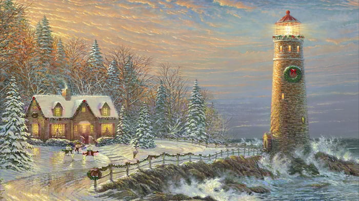 Christmas Lighthouse