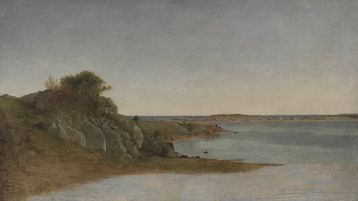 View near Newport, 1860