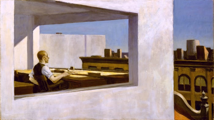 Office in a small city