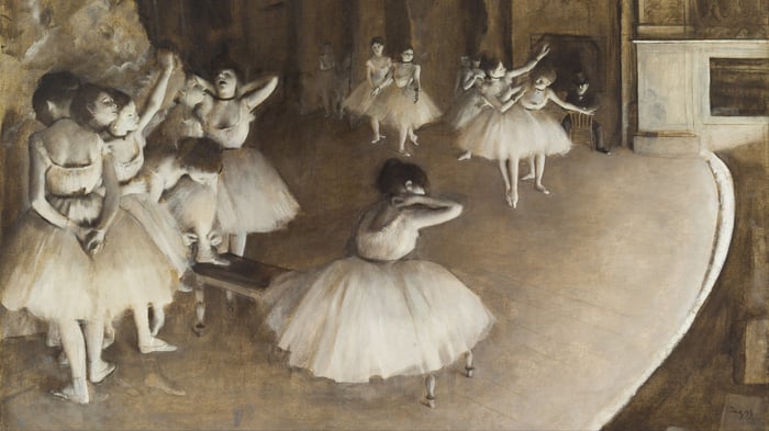 Ballet Rehearsal on Stage