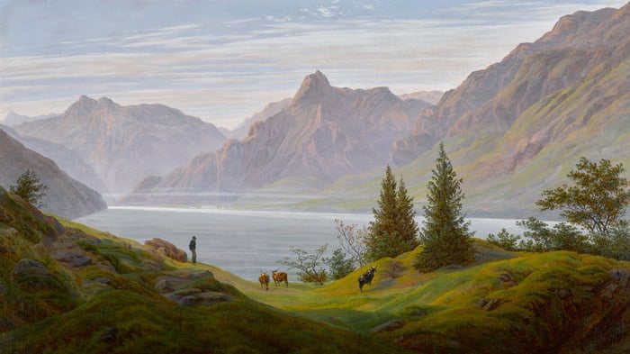 Landscape with Mountain Lake