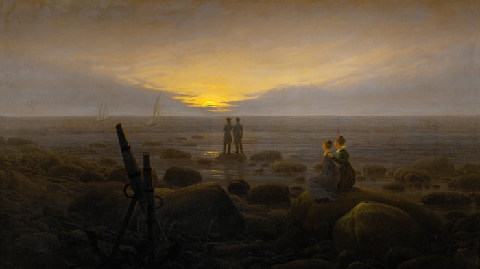 Moonrise over the Sea