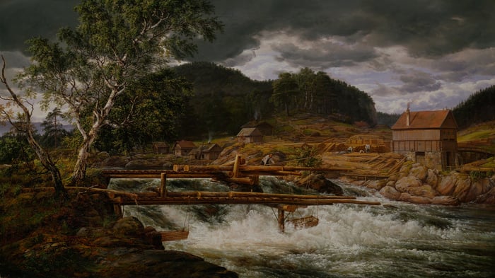 Hellefossen near Hokksund