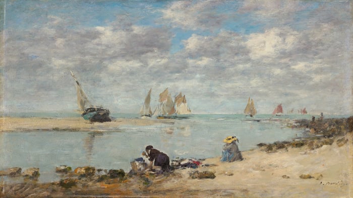 Washerwoman near Trouville