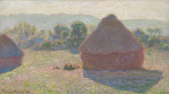 Meules, milieu du jour (Haystacks, midday)