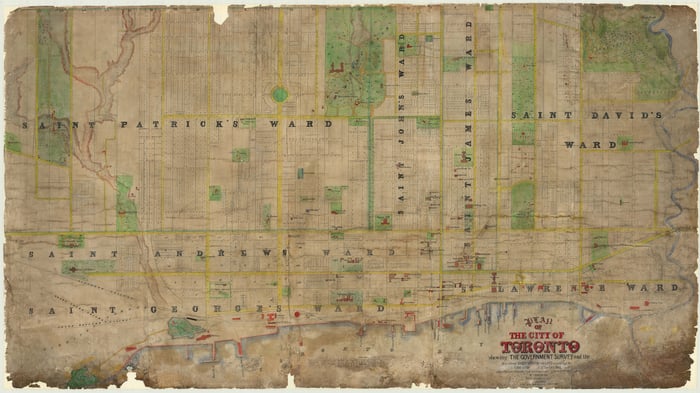 Plan of the City of Toronto, 1862
