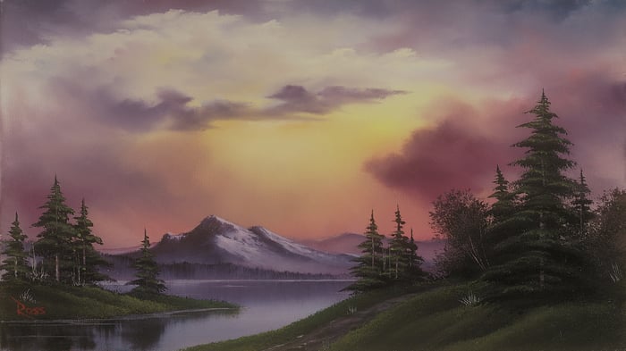 Distant Mountain Twilight