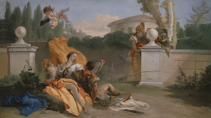 Rinaldo and Armida in Her Garden