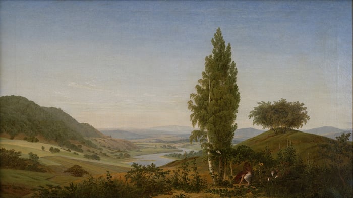 The Summer Landscape with couple