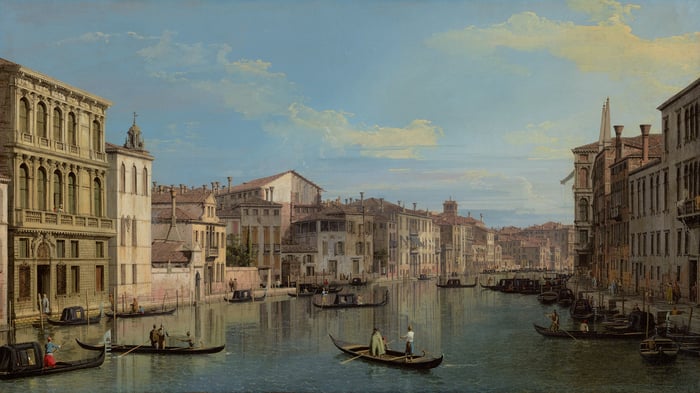 The Grand Canal in Venice from Palazzo Flangini to Campo San Marcuola