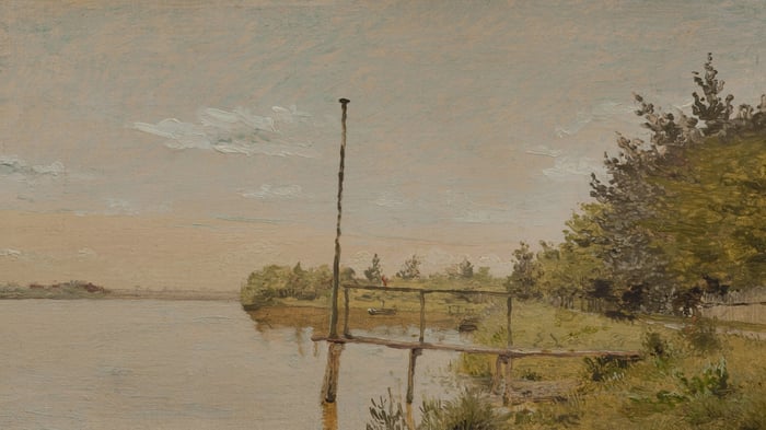 View from the Embankment at Sortedams Lake towards Nørrebro