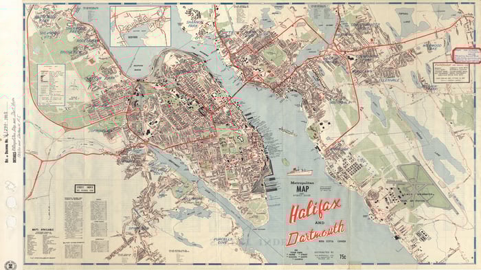 Metropolitain Map and Street Guide Halifax and Dartmouth