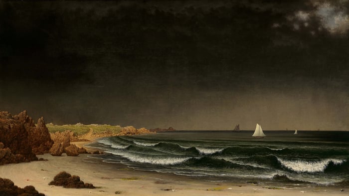 Approaching Storm, Beach near Newport