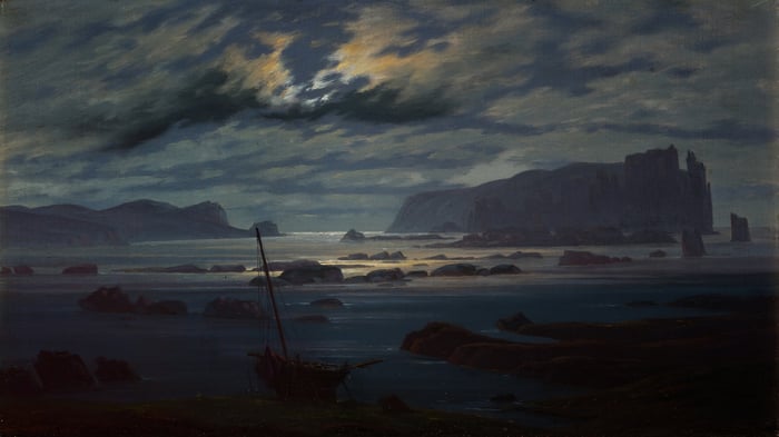 Northern Sea in the Moonlight