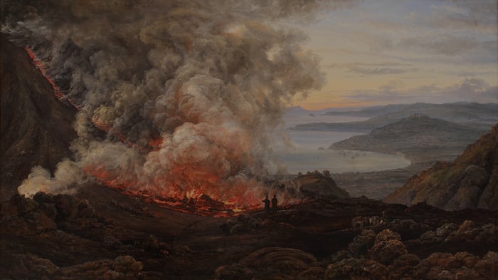 Eruption of the Volcano Vesuvius