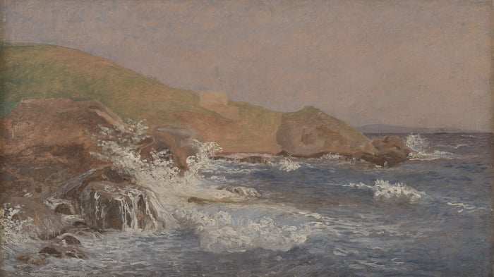 Rough Sea on a Rocky Coast, Capri