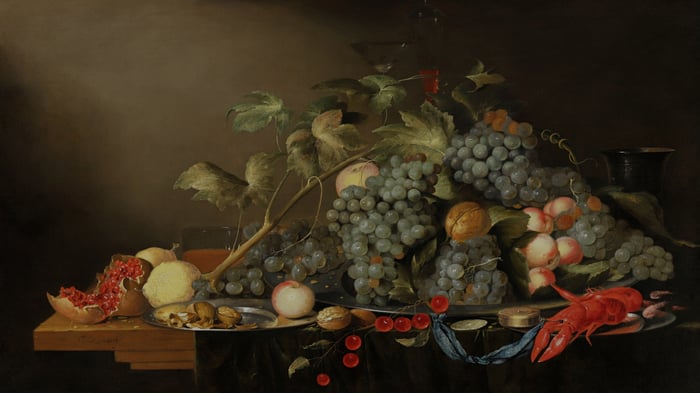 Still Life with Fruit and Lobster