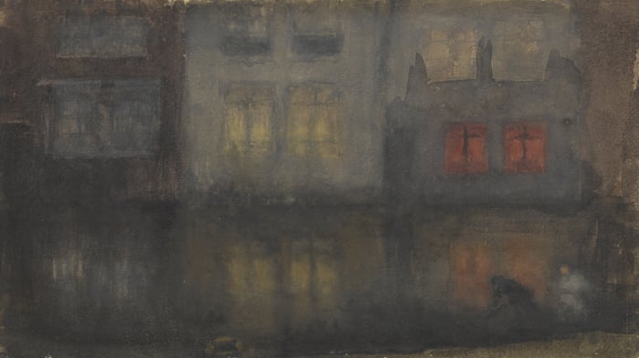 Nocturne, Black and Red, Back Canal, Holland