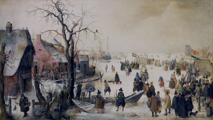 Winter Scene on a Canal