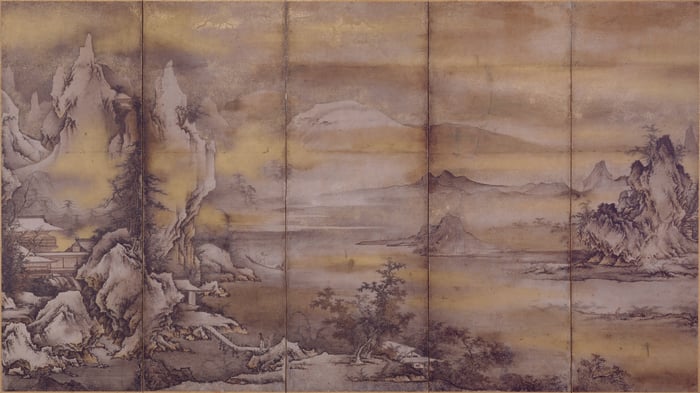 Landscape of the four seasons, two