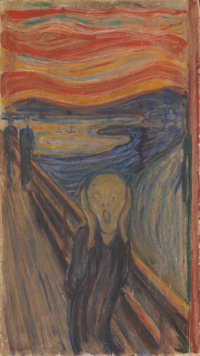 Edvard Munch   the scream   portrait   reframed