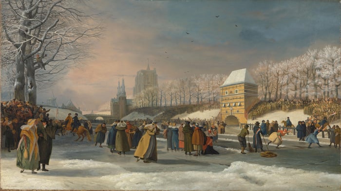 Womens Skating Competition on Stadsgracht