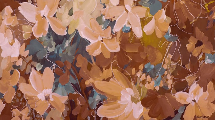 Sunset Flowers (section)