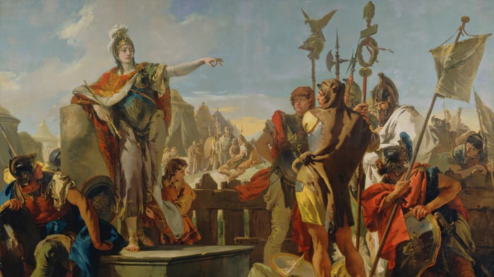 Queen Zenobia Addressing Her Soldiers