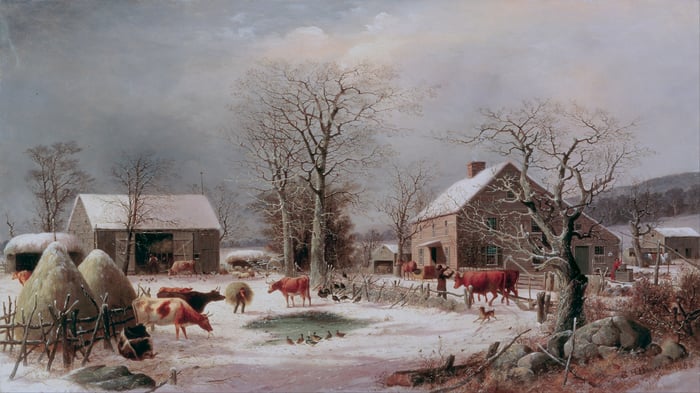 Farmyard in Winter