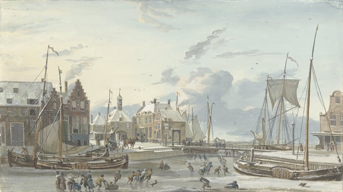 Wintergezicht te Harlingen