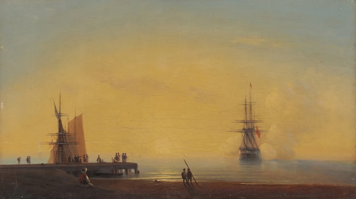 In the roads, Evening