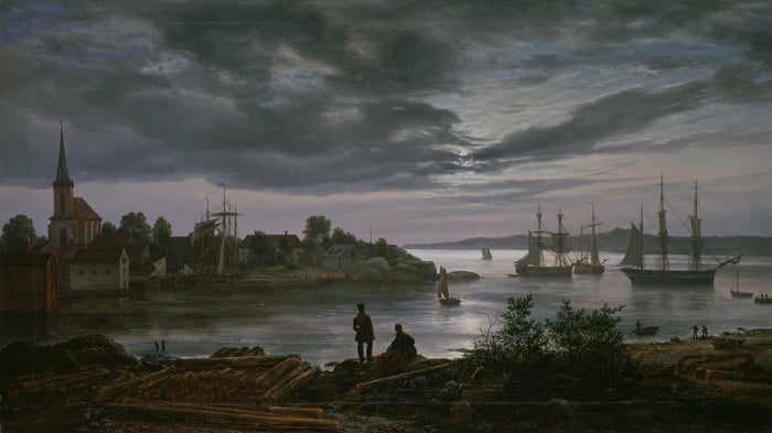 Larvik by Moonlight