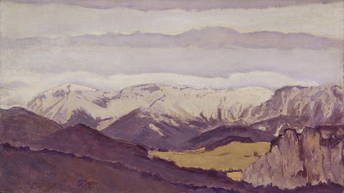 View of the snow-covered Rax