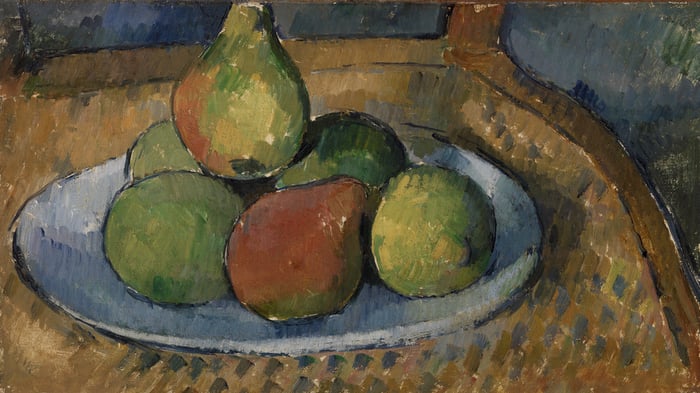 Plate of Fruit on a Chair